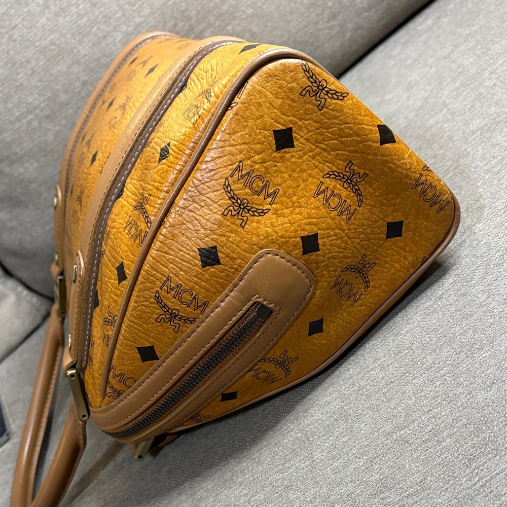 MCM Cognac Visetos Satchel - Picture 8 of 14